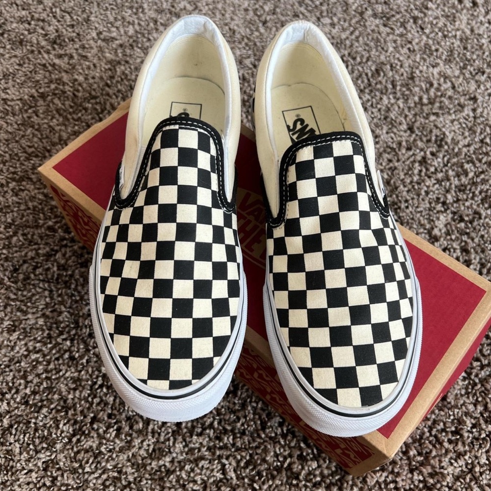 Vans Checkerboard Slip-On Sneakers